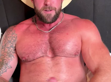 Cowboy Jerks off His Cock