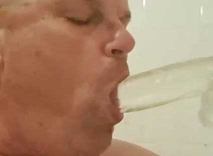 The Slut Is Clearly Addicted to Dildo Sucking
