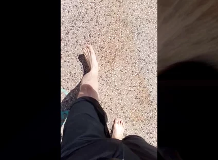 Jon Arteen Is a Naughty Boy Scout Who Walks Barefoot in the Street Outside for You Fans of Bare Feet