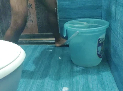 Inside the Bathroom, Amit Remembered His stepsister and Fucked Her in Her Small Hole.