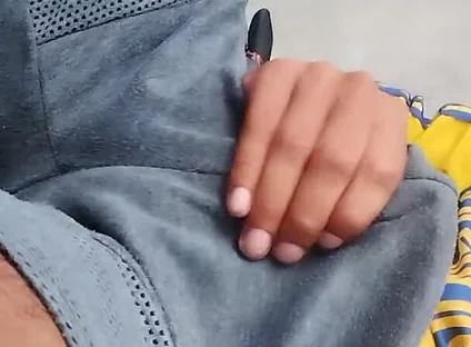 Man Gets Hot and Masturbates Under His Clothes