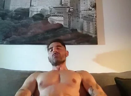 Playing with My Cock Using Both Hads