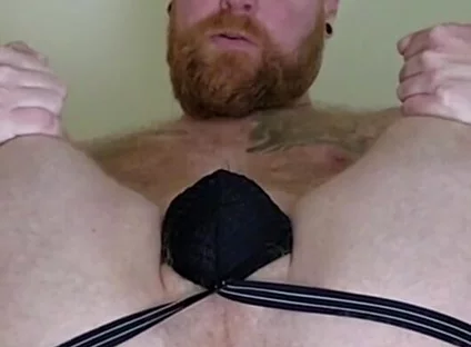Mid-workout, Needed to Show off My Sweaty Fuck Hole