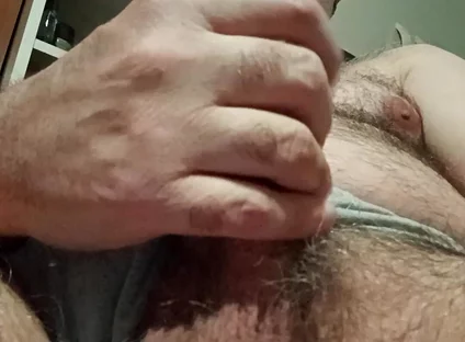 I Cum Like a Pig with Cock and Balls in the Foreground for Adriano My Follower!