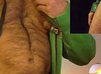 Cop Pumps His Balls, Cock and Nips While Wearing His Cop Leather