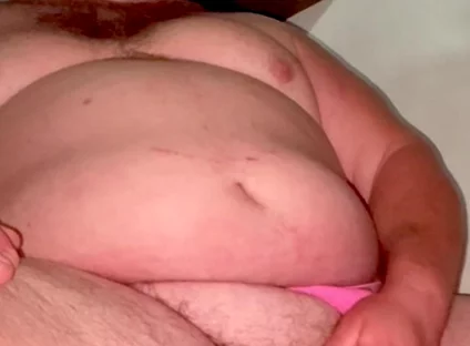 Fat Stepdaddy Smokes and Strokes in Jockstrap