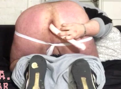 Fat Slut Pig Wanks in a Track Suit