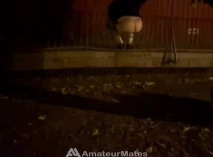 Straight Boy Dared to Show His Big Smooth Butt in Park