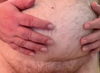 Coach Karl Rubs His Belly 6811