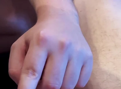 A Friend Plays with My Little Foreskin Cock