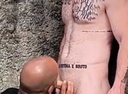 Backyard Blowjob.
