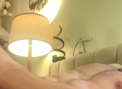 Laying Down with Penis Ring See Me Bust