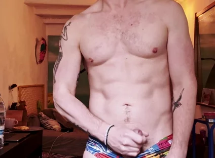 Wash Day Got Me Hard in My Swimming Trunks