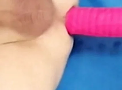 Big Cock Old Man Gets Dildo Fucked on the Fucking Machine