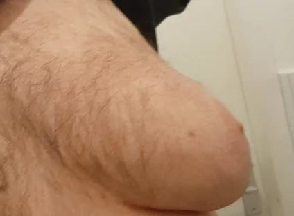 Chubby at Urinal From Work