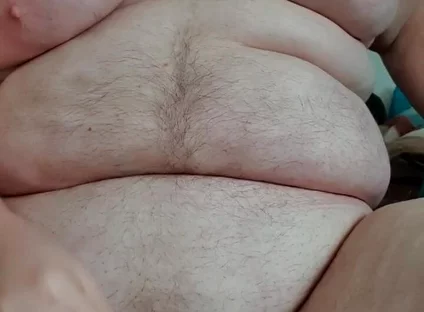 Fat Boy Plays Alone with His Chubby Body