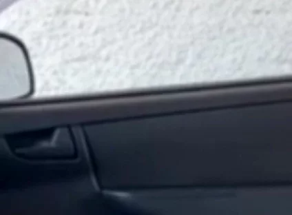 Brunette Jerking off in the Car