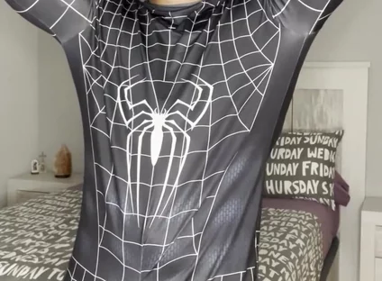 My Big Cock Cums with No Touch Spiderman Suit