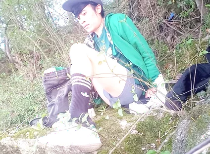 What Happens Behind the Scenes After Filming a Gay Twink’s Massive Outdoor Precum Cum Ejaculation Cleanup & Admiring the Scenery