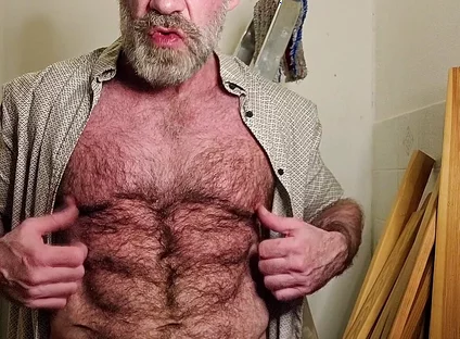 Hairy Dilf Gets Caught Wanking