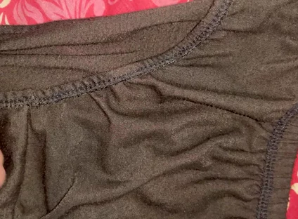 I cum on my Aunty Sangeeta's black panties.