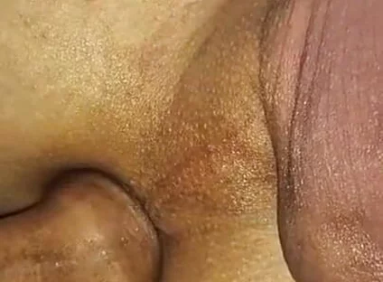 A Virgin Ass Covered in Cum From a Huge Cock After a Hot Fuck!