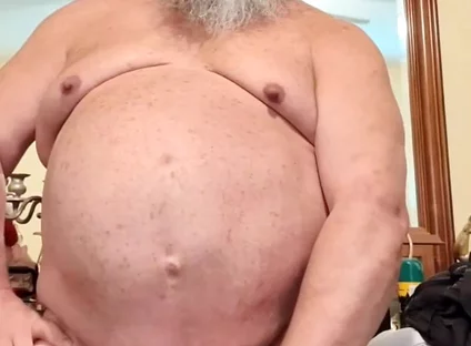 Big Bellied Stepdaddy Shoots a Fresh Load for You