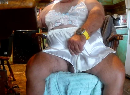 Mark Fletcher Watching a JOI Vid Cumming Wearing More Lingerie