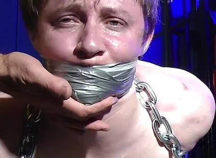 Rikki Very Nice Struggling and Chain Bondage Predicament