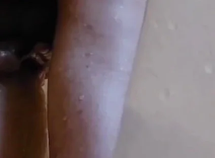 Husband Riding Huge Dildo in Shower Pt 2