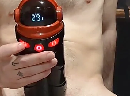 Jahuno Sucking and Vibrating Pocket Pussy Masturbation