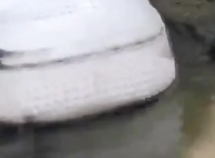 Jon Arteen Plays in the Mud with His New Sneakers Nike Air Force One Af1 Sockless. Boy Foot Fetish Gay Porn Video