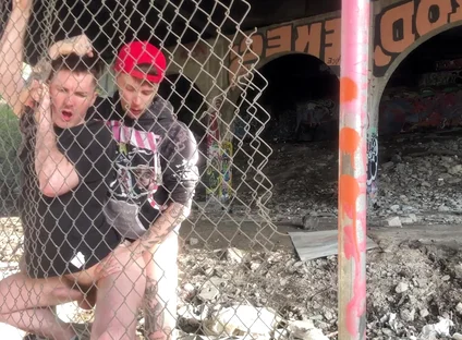 Cruising Tatted Fxggot Fuck Kian Fuk at the Tracks