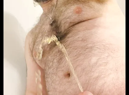 Watch Me Arc My Piss and Blow a Load, with Slow Motion Replays