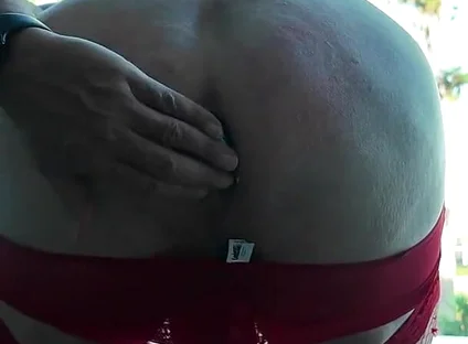 Home in Panties, Plugged and Caged