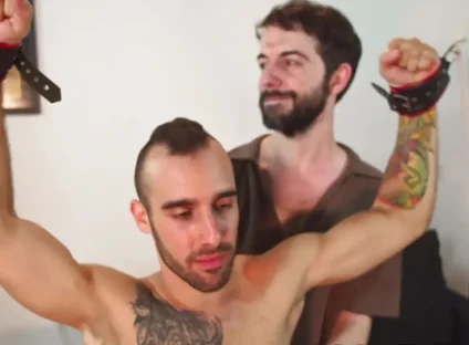 Psm Tickling - Matteo Breaks Ropes Tickling Cute Latin Hunk Leons Pits, Feet