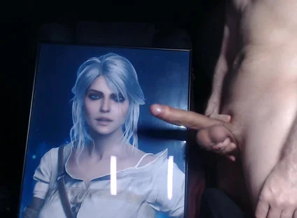 Cum Tribute for Ciri (game Character From Witcher 3)
