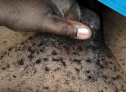 Late Night Horny Hairy African Male Stroking Dick and Releases Loads of Cum After the Lady Didn't Show up for Sex