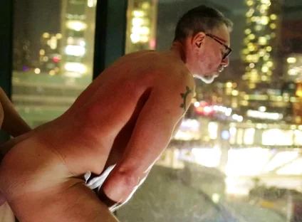 Breeding Stepdaddy Against the Window
