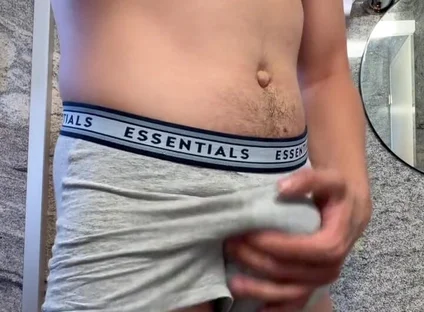 Underwear Bulge to Leaking Bwc Stroke