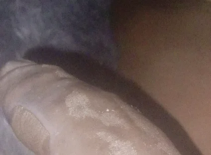 Cum Flowing off This Huge Black Allover the Follow