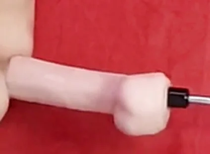 Mike Essex Locked in Chastity and Fucked with Huge Dildo