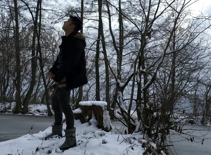 Winter Jerk off in Snowy Land Two Times