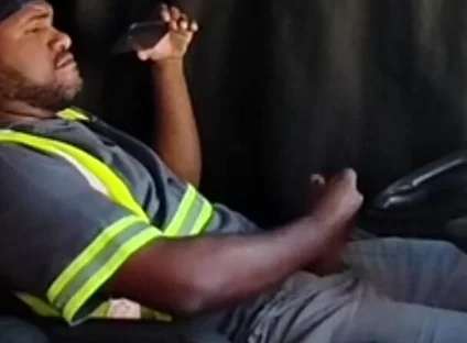 Lunchtime, Alone Inside the Truck.