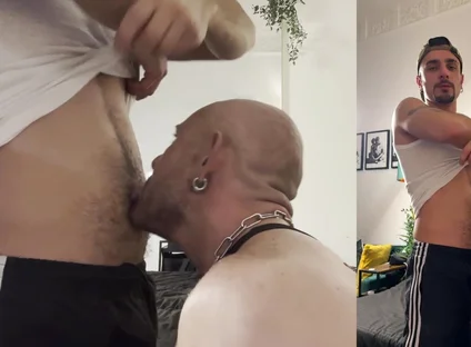 Piss Drinking Skinhead Sub Beau Submits to Cristo Kink