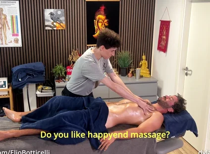 Straight Man Get Happyend Massage