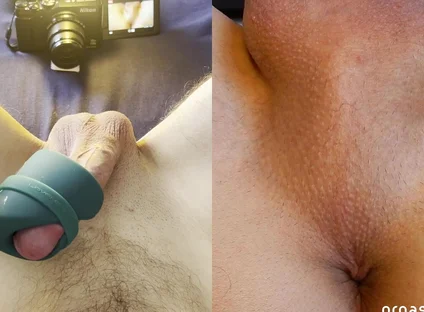 My Favorite Toy Gives Me an Intense Orgasm - Split View with Orgasmic Contractions