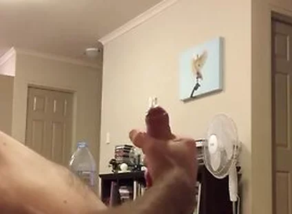 Side View With Nice Cum Ropes Jerk