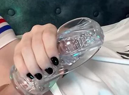 Cute Femboy Plays With A Fleshlight