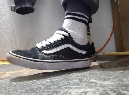 My Vans Skate Shoes and White Socks a Compilation of Videos Where I Play with Them.